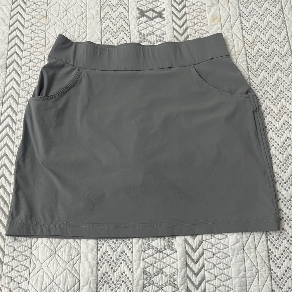 Columbia Omni-Shield Gray Active Skort Hiking Golf Skirt Sporty Preppy Large